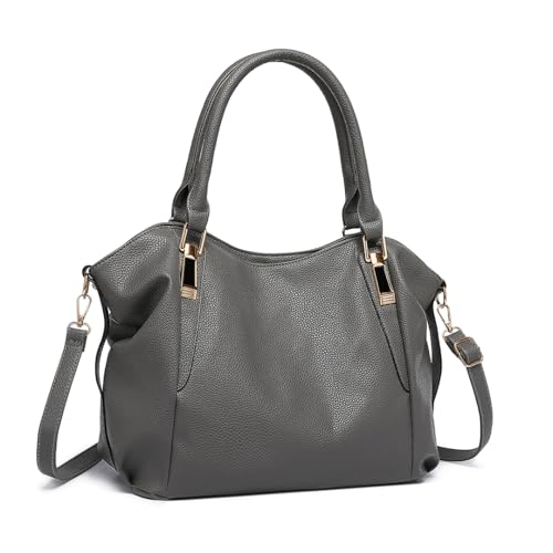 Miss Lulu Handtasche Damen groß Shopper Tasche Tote Bag Henkeltasche Weichen PU Leder mittelgross Umhängetasche