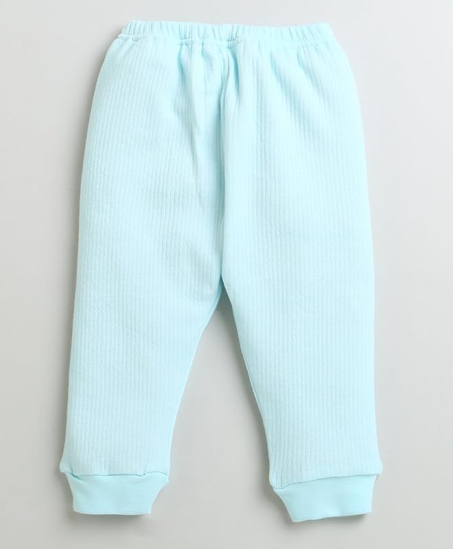 BUMZEE Sky Blue & Charcoal Grey Boys Cotton Thermal Joggers Pack Of 2 Age - 12-18 Months (Peb9628D-sbl.gry) 3
