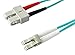 AddOn 7m Laser-Optimized Multi-Mode Fiber (LOMM) Duplex SC/LC OM3 Aqua Patch Cable