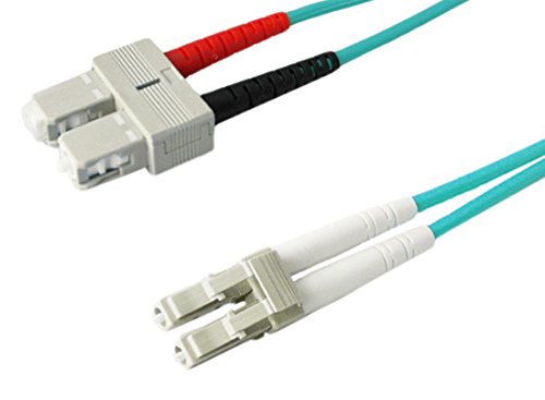 AddOn 7m Laser-Optimized Multi-Mode Fiber (LOMM) Duplex SC/LC OM3 Aqua Patch Cable