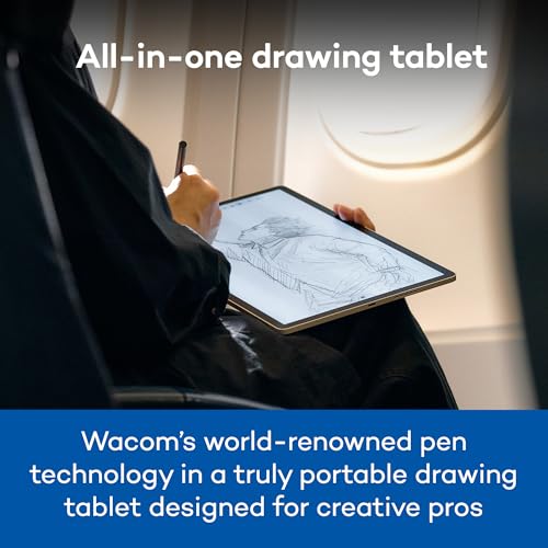 Image of Wacom MovinkPad Pro 14, Android Mobile Drawing Tablet, 14 inch OLED No Computer Needed, Battery-Free Slim Pro Pen 3, 12GB RAM /256GB Storage, Anti-Glare Matte Screen, All-In-One Portable Digital Art Tablet