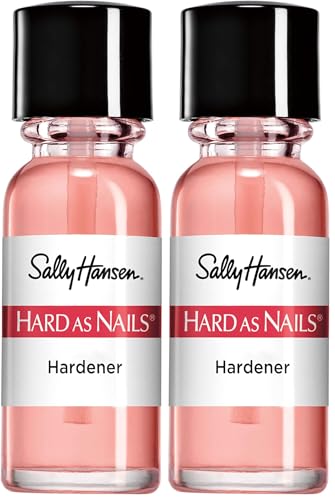 Image of Sally Hansen Hard As Nails Nail Strengthener, Natural Tint | Pack of 2 | Rosy Tint | Base Coat | 0.45 Fluid Ounces