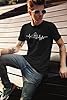 Getting Shirty Motorbike Heartbeat (Bike, Biker) Motorbike T-Shirt for Men and Women (UK, Alpha, XXL, Regular, Regular, Black) #2