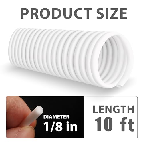 Image of U0U Backer Rod 1 /8 Inch,10Ft Foam Backer Rod Caulk Saver for Gaps and Joint Concrete Filling,White Concrete Expansion Joint Filler (1 /8 inch*10 feet)