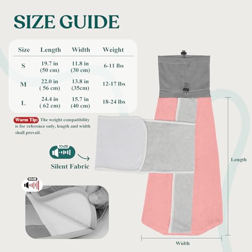 Image of Supet Cat Grooming Wrap for Cutting Nails, Self-Adhesive Calm Cat Swaddle | Bite-Proof Mesh Hood & Thick Waist Strap Anti-Escape Anti-Scratch Bag for Nail Trimming, Medication, Ear Cleaning (Pink S)