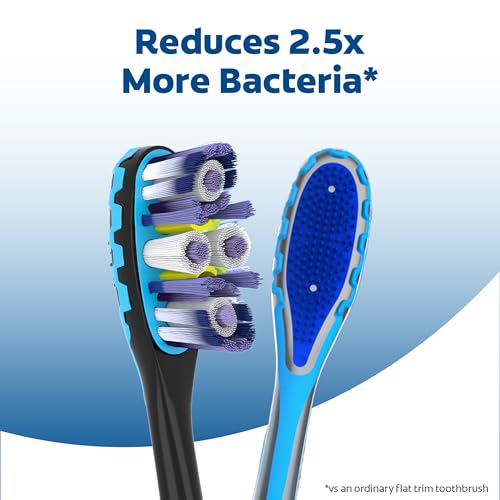 Image of Colgate 360 Advanced Clean Adult Soft Toothbrush Pack, 6 Soft Bristled Toothbrushes with Cheek and Tongue Cleaner, Helps Clean Your Teeth, Tongue, Cheeks, and Gums, 6 Pack