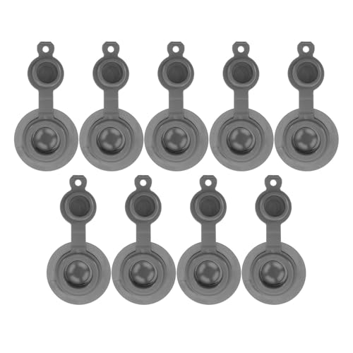 HEALEEP Tapas de Válvula Tpu para Bolsas de Compresión al Vacío 9 Unidades, Repuestos de Sellado Hermético Junta Gris, Accesorio para Almacenamiento y Organización de Ropa en