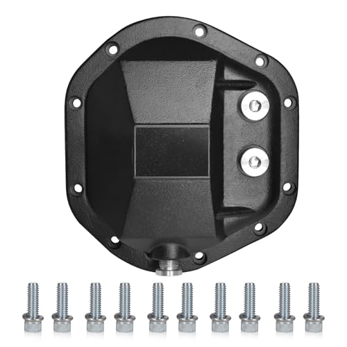 BESTOOL Heavy Duty Differential Cover for 2007-2023 Jeep Wrangler JK/JL & Gladiator JT - Dana 44 Axle | 3/8" Steel | Rust Proof & Heat Dissipation | Bolt-On Installation