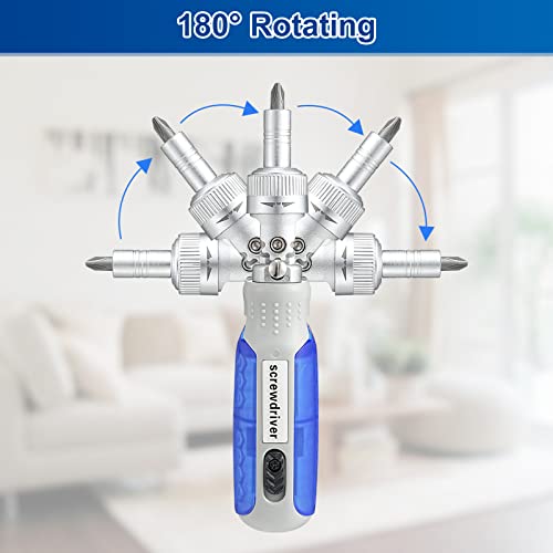Laelr Ratcheting Screwdriver Set 14-In-1 Magnetic Screwdriver Set Multi-Function Multi Screwdriver Adjustable Rotary Angle, Professional Repair Tool #TOP1