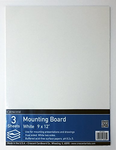 Crescent #X Mounting Board, Value Pack, 3 Count, 9