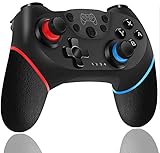 【MOTOR DUAL Y 6-Gyro-Axis】Este switch mando admite choque de motor dual, retroalimentación de vibración, 6 funciones giroscópicas somatosensoriales y captura de pantalla. Permitiéndote experimentar las emocionantes escenas de colisión, vibración y batalla en el juego. Ideal para jugar Zelda, Mario Odyssey, Mario Kart, Splatoon 2, etc.