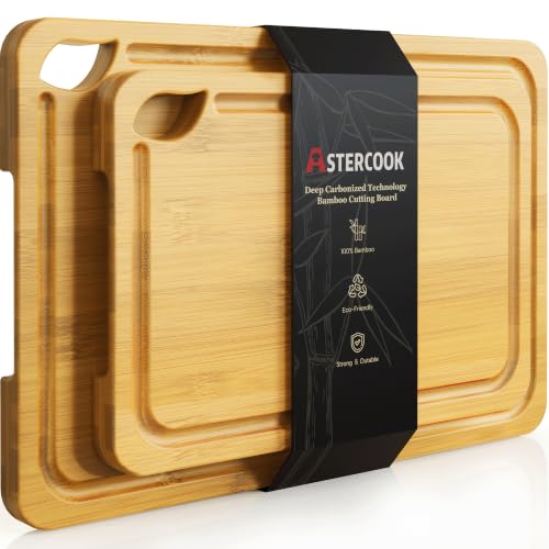Image of Astercook Nature Bamboo Cutting Boards for Kitchen