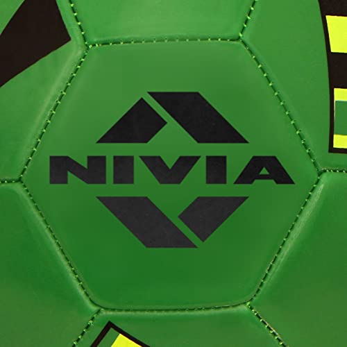 Image of Nivia 1021YL Blade Machine Stitched PVC Football, Size 5 (Green)