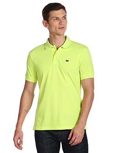 Image of Arrow Sport Solid Polo T-Shirt for Men - Regular Fit, Cotton Half Sleeves Mens Tshirt