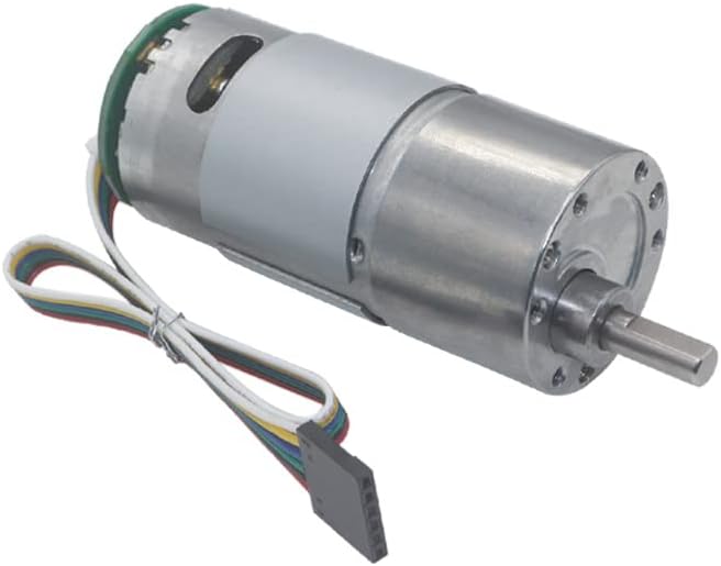 JGB37-545 DC Encoder Geared Motor 6V 12V24V high Power high Torque Permanent Magnet DC Motor - (Speed(RPM): 223, Voltage(V): 24V)