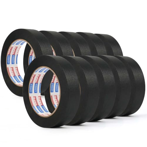 Image of Adhes Black Masking Tape Painter Tape 25mm x 50m