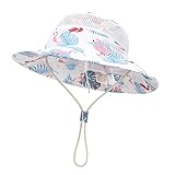 Baby Boy Wide Brim Mesh Sun Hat, Kids UPF 50+ Sun Protection Hat Infant Beach Foldable Hat for Toddl