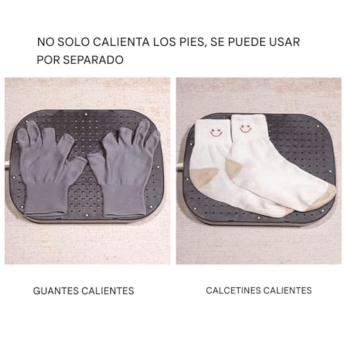 Calentador de pies eléctrico para evitar el frío en oficina y sofá 7