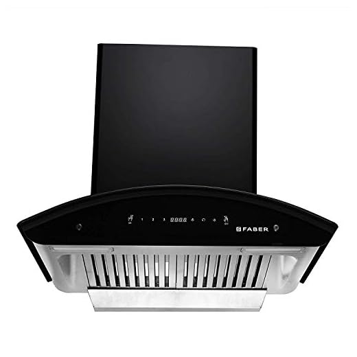Faber 60 cm 1500 m³/HR Auto-Clean Curved Glass Kitchen Chimney (HOOD PRIMUS PLUS ENERGY TC SC HC BK-N 60, 2 Baffle Filters, Touch Control, Black)