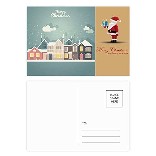 Cartes de Noël Maison de Noël lot de 20 pour correspondances en famille