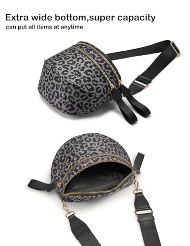 Image of FEIBOON Spacious Nylon Crossbody Bag Bum Bag Handbags Wallets Purses Trendy Shoulder Bag for Women