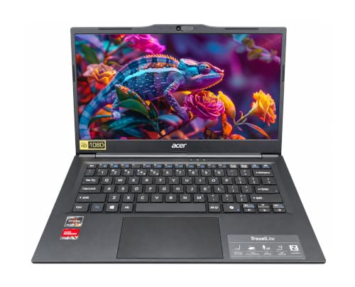 Acer Travel Lite (2026) AMD Ryzen 5 Hexa Core 7430U - (16 GB/512 GB SSD/AMD Radeon Graphics/Windows 11 Home) TL04-41M Light Laptop/14.0" FHD Display/Black/Metal Body/Copilot Key/1.34 Kg/MSO 2024 - Image 2