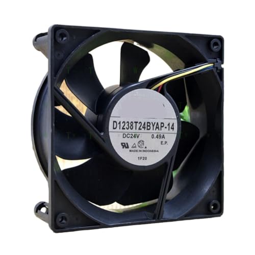 Ventilateur 12CM 24V D1238T24BYAP-14 de 0,49A pour refroidissement de boîtier industriel