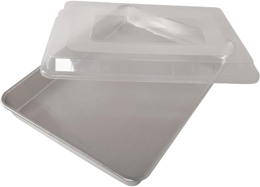 Natural High Sided Sheet Cake Pan, Silver