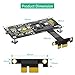 3 in 1 Combo M.2(NGFF) NVME M-Key SSD to PCI- E 1X Extension Cable with Cooling Fan and Automatic Discoloration LED