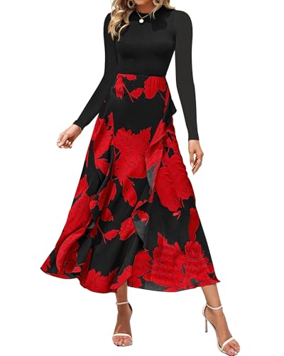 fashion floral maxi dress