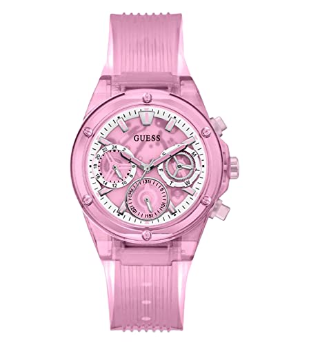 Guess Ladies 39mm Watch - Pink Strap, dial and case