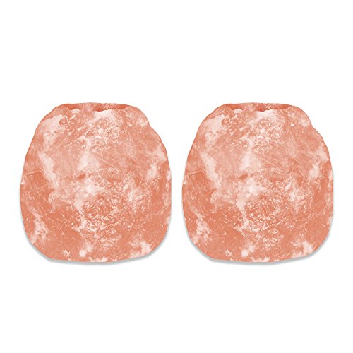 Natural Himalayan Crystal Rock Salt Candle Holder 2 Pack