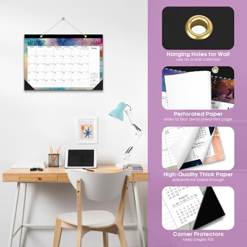 Image of Taja Desk Calendar 2026-2027, Jul 2026-Dec 2027, 18-Month, 17 inch x 12 inch