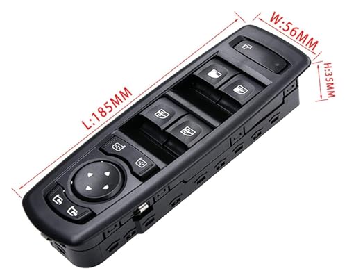 Interrupteurs bouton-poussoir vitre électrique gauche pour réparer commande Megane 3 - 3