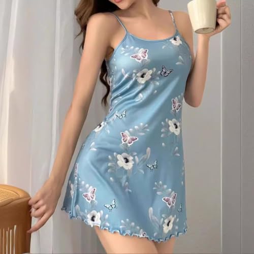 Nuisette imprimé cœurs douce et ample à bretelles - 3