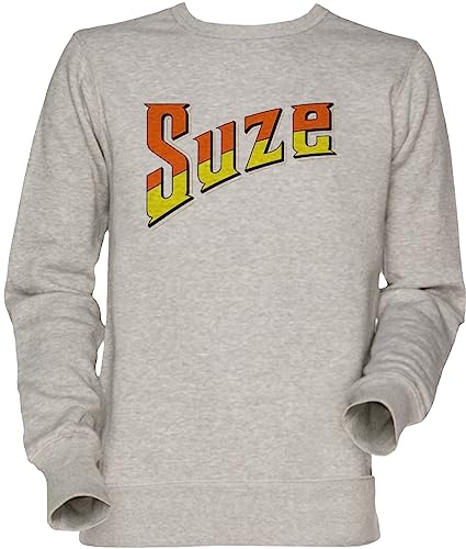 Sweatshirt gris Suze unisexe résistant et doux contre le froid de mi-saison