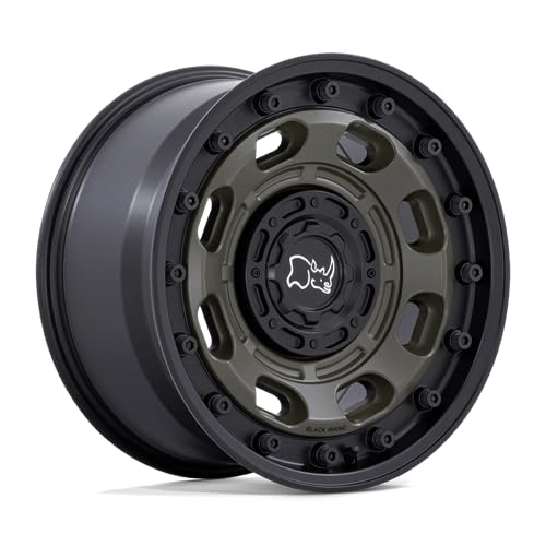 BR007 16X8 6X130 OD-GRN-BLK-LP 38MM Custom Wheel