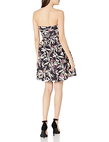 Milly Women's Strapless Dress, Black Multi, 4 #TOP1