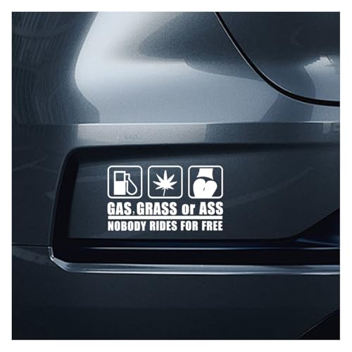 ZIMISI Gas Grass or Ass Car Stickers, Nobody Rides for ...