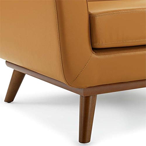 Modway Engage Top-Grain Leather Living Room Lounge Accent Armchair In Tan #TOP6