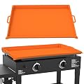 MLMTFI 36 Inch Blackstone Griddle Cover Full-Edge Protection Silicone Mat for Griddle Heavy Duty Food Grade Blackstone Accessories Top Cover With Handles For Outdoor Grill Barbecue Party - ORANGE