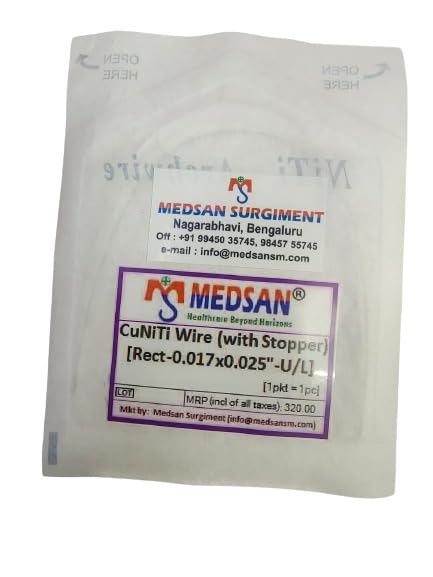 Medsan CuNiTi Archwire - Rect - 0.017x0.025" - U/L