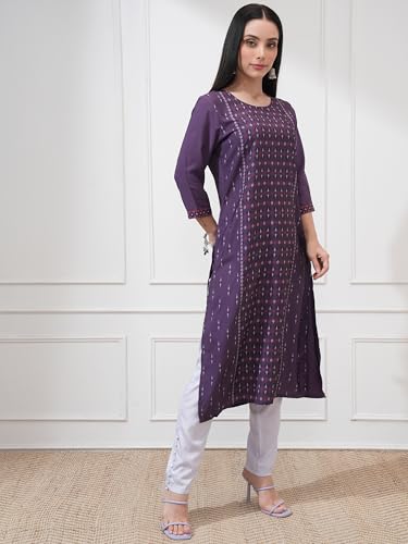 Image of Vishudh Women's Kurta | Regular Fit | Trendy Ethnic Top for Everyday Comfort