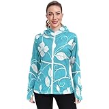 Vestes de protection solaire polyvalentes : la veste légère est légère, ajustée et pas trop serrée pour une journée d'exercice, d'entraînement, de course, de yoga, de natation, de randonnée, de vélo, de pêche et tout autre sport préféré de votre femme.
