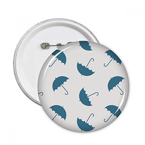 Broches rondes rain cloud bleu et badges météo pour vêtements | lot de 5