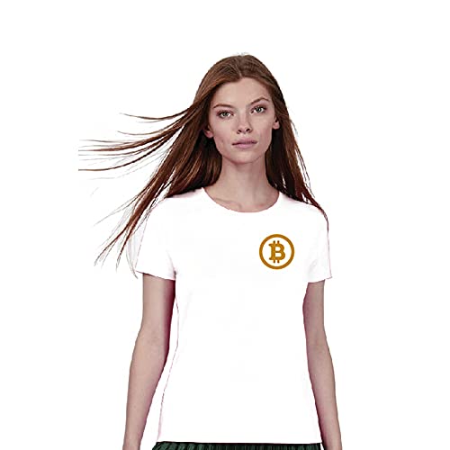 Laciteprodite Bitcoin - Camiseta para mujer, color blanco y negro, blanco, L Cover