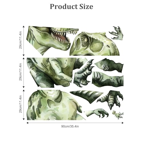 Vinilo Decorativo Dinosaurio Tyrannosaurus 108x130 cm miniatura 6