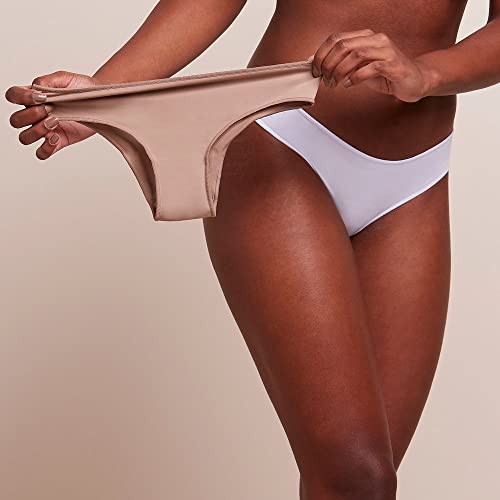 Kit 2 Calcinhas Básico, Bonjour Lingerie, Feminino, Camurça/Branco, EG