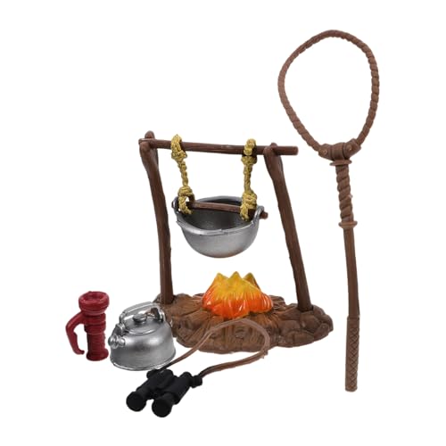 BESTonZON Pretend Camping Toy Outdoor Survival Ausrüstung Teiliges Plastik Zubehör für Abenteuerspiele Jungen Mädchen Naturforscher