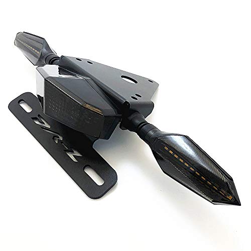 License Holder Bracket LED Brake Tail Lights Turn Singal For SUZUKI DRZ400 S/SM DR-Z 400 DRZ400SM DRZ400S DRZ DRZ400 Motorcycle Tail Tidy Fender Eliminator (Smoke)